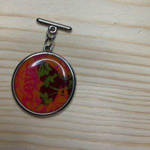 Love Faith Butterfly Silver Tone Necklace Interchangeable Toggle Pendant